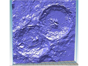 theophilus, cyrillus crateri della luna la fisica l'astronomia jpl moontrek nasa 3d print model - Mito3D