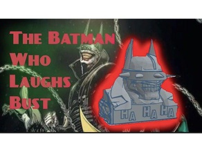 batman laughs bust 3d printing comics dccomics joker 3d print model - Mito3D