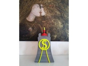 paperon de ' paperoni joakim von anka ducktales bin soldi in banca sculture fabror salvadanaio 3d print model - Mito3D