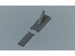 simple gancho oculto tornillos organización ropa de la capa pared colgador 3d print model - Mito3D