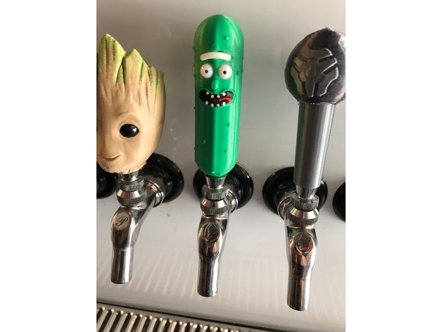 turşu rick kolu dokunun diy bira musluk im kegerator picklerick rickandmorty morty iplik 3D print model - Mito3D