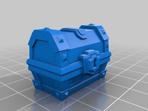 treasure chest crate model furniture 3d print model - Mito3D