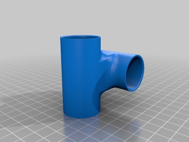 tubo de pvc conector enquadramento barco cobre etc esporte ao ar livre lona encerado tee união 3D print model - Mito3D