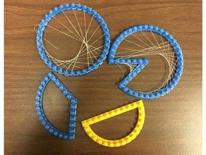 string art Umschläge Kreis Mathematik 3d print model - Mito3D