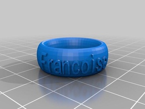 mon texte personnalisé ringbraceletcrown chose la mode 3d print model - Mito3D