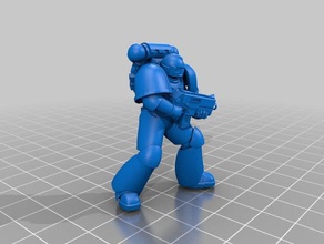 space soldier creatures 40k miniature 28mm no base marine warhammer 3d print model - Mito3D