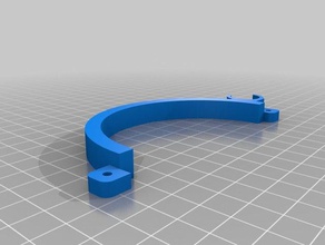 tube mount household pipe 3d print model - Mito3D