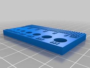 metric screw gaugeruler tools 3d print model - Mito3D