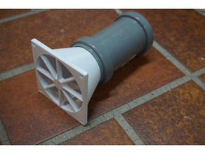 ventoinha de 80mm dn50 diy montagem ventilador 3d print model - Mito3D