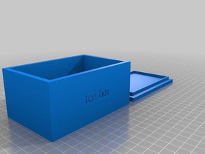 ice box 120x80x60mm les conteneurs personnalisé 3d print model - Mito3D