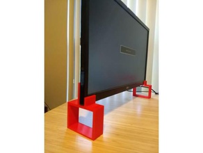il monitor di un computer gambe office tecnologia 3d print model - Mito3D