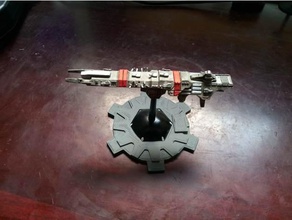 turning template toys games full thrust miniatures movement spaceship space ship 3d print model - Mito3D