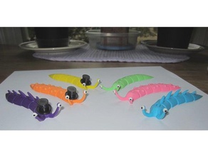 articulé slug remix les jouets jeux 3d print model - Mito3D
