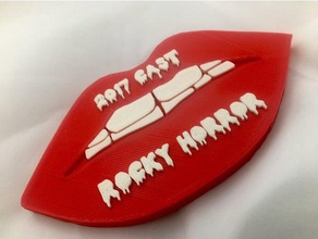 rocky lèvres dents ouvre-bouteille accessoires de la bière ouvre-porte clips horror 3d print model - Mito3D