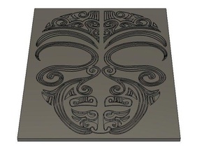 ta moko de la plaque sculptures kirituhi les maoris nouvelle-zélande tatouage l'art tribal 3d print model - Mito3D