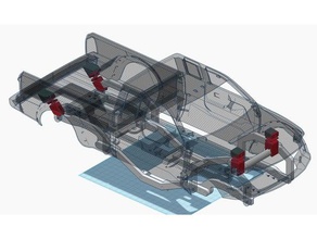 clip-bağlantılar pikap vücut hafif kafesi myrccar mtc üzerinde araçlar 3d print model - Mito3D