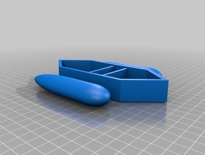 barca v3 giocattolo gioco accessori 3d print model - Mito3D