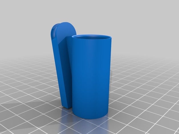 lip balm-Halter v2-Schnur-Halter - Organisation chapstick Halter clip lipbalm 3D print model - Mito3D