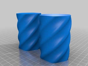 büküm tüp vazo modu şey 3d baskı bükülmüş burgulu virajlı bulmaca 3d print model - Mito3D
