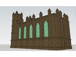 h0ho scale church buildings structures diorama h0 model railroad models 3d print model - Mito3D