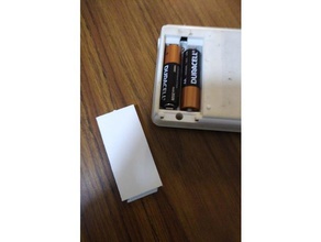tampa da bateria de 1970 casio calculadoras científicas office 3d print model - Mito3D