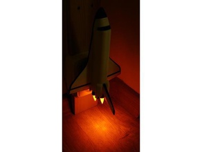 transbordador espacial de la luz noche hogar 3d print model - Mito3D