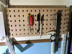 lasercut mini pegboard toolboard holders boxes k40 laser lasercutter cut peg board tool holder 3d print model - Mito3D