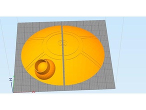r2d2 Kuppel oben Bau Spielzeug 3d print model - Mito3D