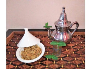 mini tajine a cozinha jantar árabe decoração decorativos islâmica marroquino oriental tagine 3d print model - Mito3D
