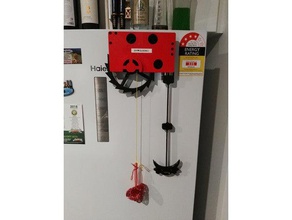 simplified galileos pendulum escapement diy clock 3d print model - Mito3D