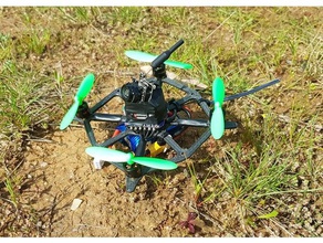 microdrone 2s 3d impresso quadro rc veículos de carbono drone corrida protótipo quadcopter 3d print model - Mito3D
