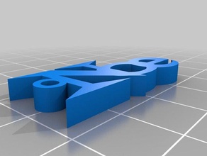 meine angepasste einfache maßgeschneiderte Namen Schlüsselanhänger noe 3d print model - Mito3D