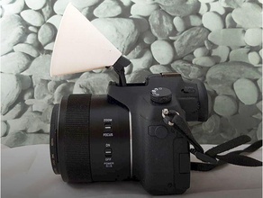 parametric-flash-Diffuser Kamera - Diffusor Taschenlampe Blitz-Diffusor fz1000 Licht-Diffusor panasonic 3d print model - Mito3D