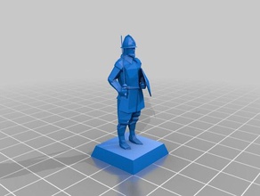 imperial swordsmen rodelero 28mm low poly toy game accessories historical wargaming 3d print model - Mito3D