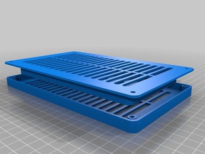 personalizado gabinete entrada de ventilação utilizar o filtro carvão 3d a impressora acessórios 3d print model - Mito3D