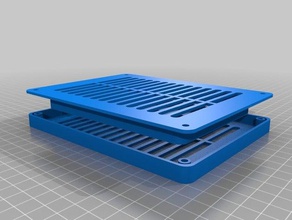 enclosure intake vent use carbon filter 3d printer accessories customized 3d print model - Mito3D