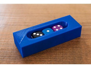 personnalisable dés bloc du conseil d'administration de la boîte jeu l'organisateur jeux plateau des société accessoires inserts 3d print model - Mito3D