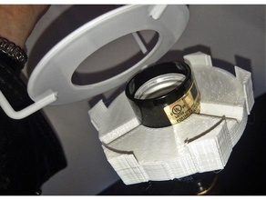 anel de suporte harpless abajur substituição partes titular 3d print model - Mito3D