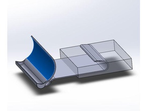 chrysler pacifica de montaje en el tablero titular del teléfono se desliza dentro la bandeja automoción soporte para smartphone 3d print model - Mito3D
