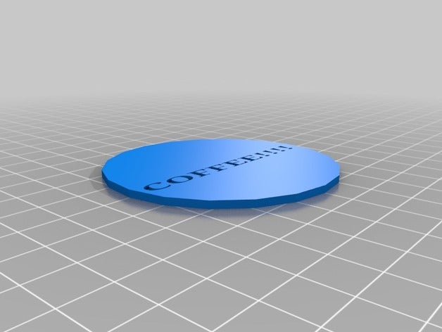 mommys coffee plate 3d printing 3D print model - Mito3D
