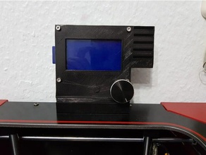 4max display geh&aumluse 3d printer parts anycubic autodesk fusion 360 fusion360 gehuse lcd12864 3d print model - Mito3D