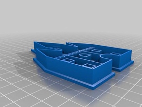 oberes tor-wei&szligenhorn à l'emporte-pièce cuisine manger 3d print model - Mito3D