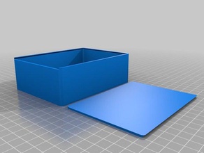 meu personalizados paramétrico arredondado deslizante da caixa superior contentores 3d print model - Mito3D