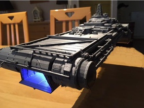 celestra des véhicules battlestar galactica bsg tos l'électronique navire hétéroclite de la flotte 3d print model - Mito3D