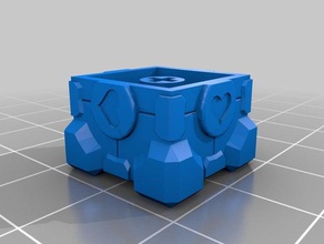 companion keycap rev 11 3d printing cube mechanical keyboard portal sla 3d print model - Mito3D