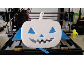 la fenêtre de citrouille décor fête d'halloween jack-o-lantern 3d print model - Mito3D