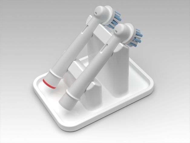 oral-b, escova de suporte casa banho braun oral a dentes elétrica do agregado familiar monte oralb da 3D print model - Mito3D