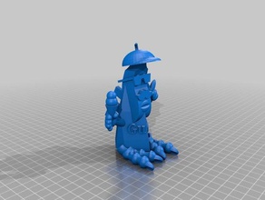 estatua antigua en mal estado art gracioso 3d print model - Mito3D