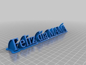 mama feliz office angepasst 3d print model - Mito3D