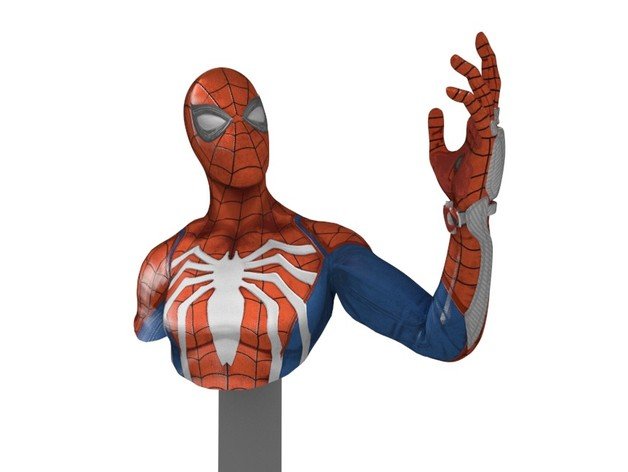 spiderman ps4 Büste Kreaturen captain heros heroscape ironamn ironman 3D print model - Mito3D